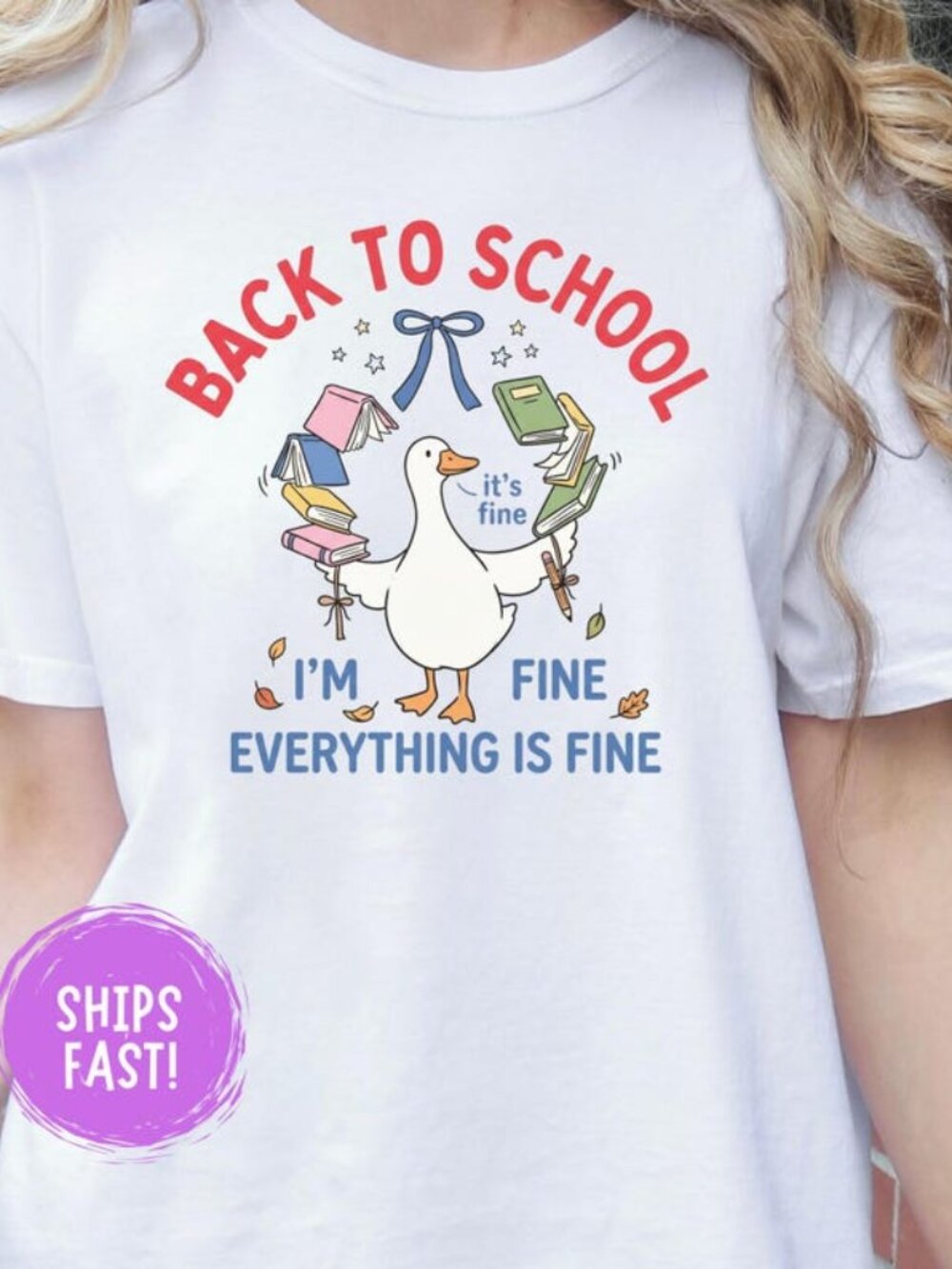 Back To School Shirt Everything Is Fine Im Fine Shirt